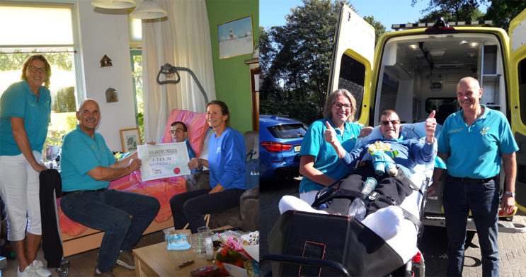 Piet Emmens geniet dankzij Ambulance Wens van Rodermarktparade