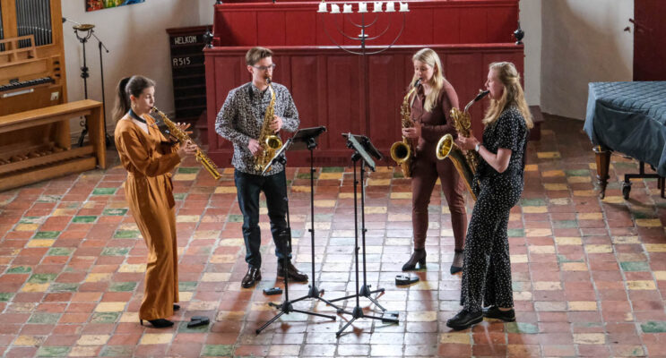 Passievol concert Ardemus saxofoonkwartet in Peizer kerk