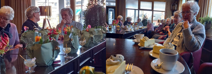 In het zonnetje gezet.