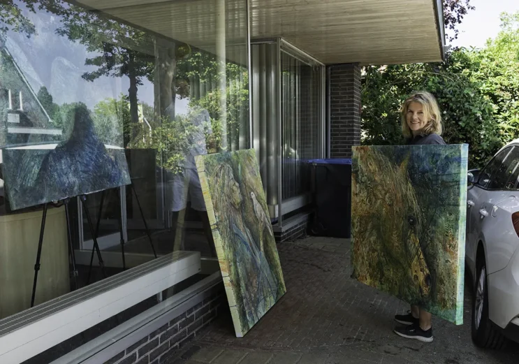 Expositie Kunstroute KunstMomenten Noordenveld ingericht